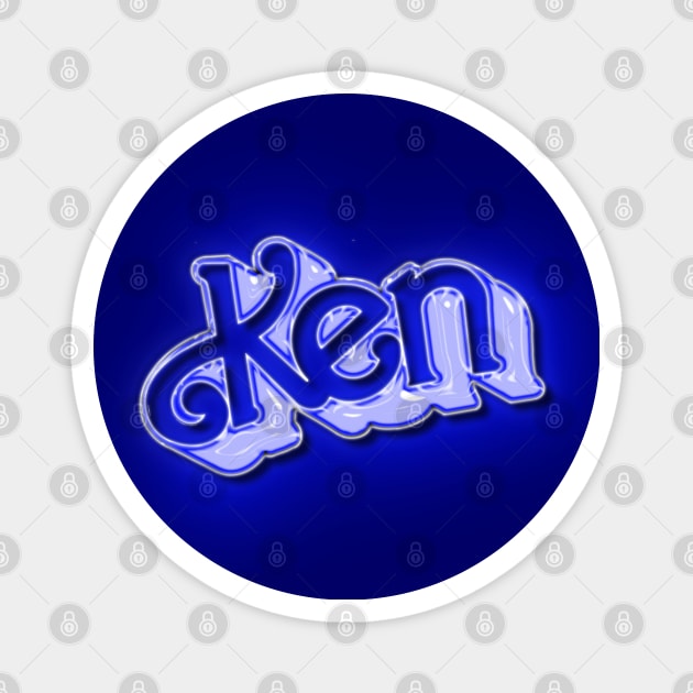 Ken Doll Neon Magnet by ART by RAP